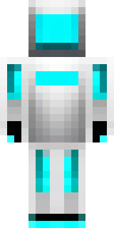 a sleek white service robot with a single cyan sensor