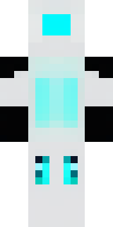 a sleek white service robot with a single cyan sensor