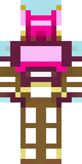 a piglin brute in gold armor with a snout and tusks
