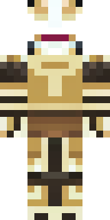 a piglin brute in gold armor with a snout and tusks