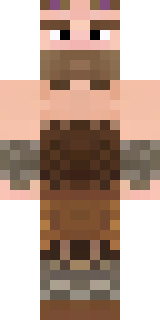 a viking warrior in fur and iron with a braided beard