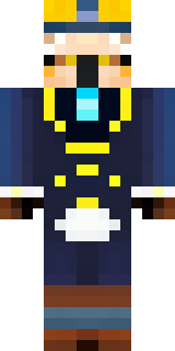 an airship captain in a navy coat with copper gadgets