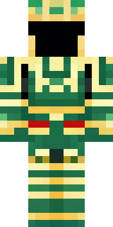 a jade samurai in green and gold ceremonial armor