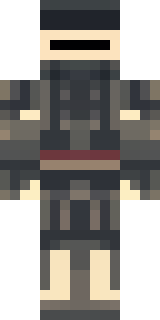 a ronin in weathered dark armor and a straw hat