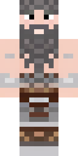 a viking warrior in fur and iron with a braided beard