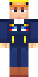 an airship captain in a navy coat with copper gadgets