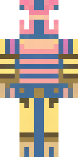 a piglin brute in gold armor with a snout and tusks
