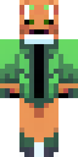 an anthropomorphic fox in a green explorer jacket