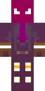 a nether hunter in crimson hide with glowing gold trim