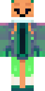 an anthropomorphic fox in a green explorer jacket