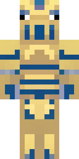 a piglin brute in gold armor with a snout and tusks