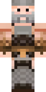 a viking warrior in fur and iron with a braided beard