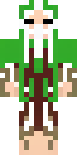 a nature druid in mossy green robes with antler headdress