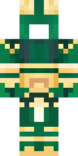a jade samurai in green and gold ceremonial armor
