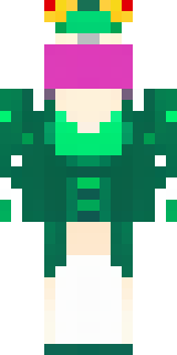 a queen in a flowing emerald gown with a silver tiara
