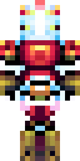 a dragon-rider in scaled crimson armor with leather wings