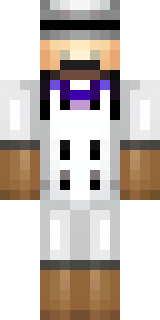 a cheerful chef in a white coat and tall hat with a wooden spoon