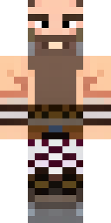 a viking warrior in fur and iron with a braided beard