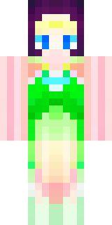 a spring fairy in a petal dress with translucent wings