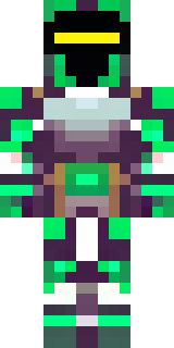 a knight in emerald armor holding a torch