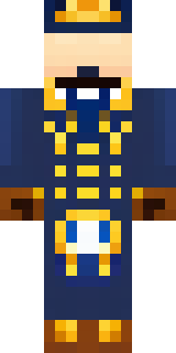 an airship captain in a navy coat with copper gadgets