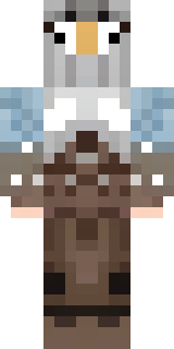 a frost viking in white furs and a horned helm