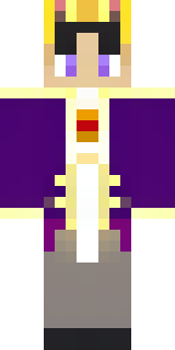 a young king in an ermine-trimmed purple cloak and gold crown