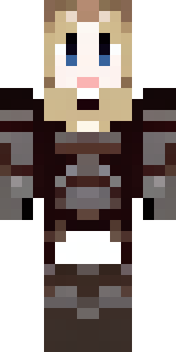 a shieldmaiden in leather armor with war paint