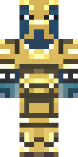 a piglin brute in gold armor with a snout and tusks