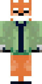 an anthropomorphic fox in a green explorer jacket