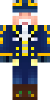 an airship captain in a navy coat with copper gadgets