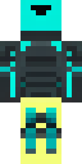 a neon cyber-ninja in dark bodysuit with teal light trim