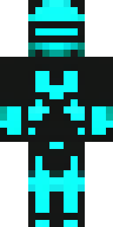 a neon cyber-ninja in dark bodysuit with teal light trim