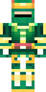 a jade samurai in green and gold ceremonial armor