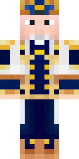 an airship captain in a navy coat with copper gadgets