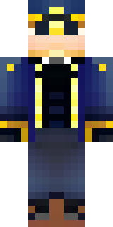 an airship captain in a navy coat with copper gadgets