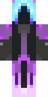an end-realm sorcerer in obsidian robes with violet particles