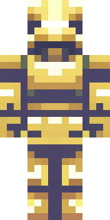 a piglin brute in gold armor with a snout and tusks