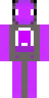 an enderman-inspired figure, tall and black with purple eyes