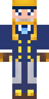 an airship captain in a navy coat with copper gadgets