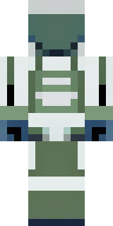 a mecha pilot in a white flight suit with a segmented helmet