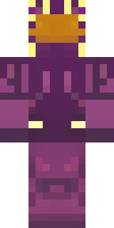 a nether hunter in crimson hide with glowing gold trim