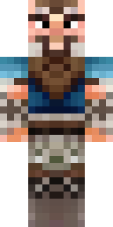 a viking warrior in fur and iron with a braided beard