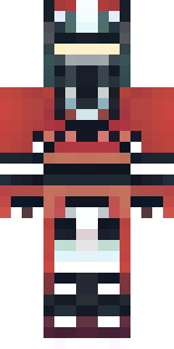 a samurai in red lacquered armor with a horned helmet