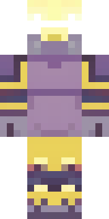 a piglin brute in gold armor with a snout and tusks
