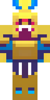 a piglin brute in gold armor with a snout and tusks